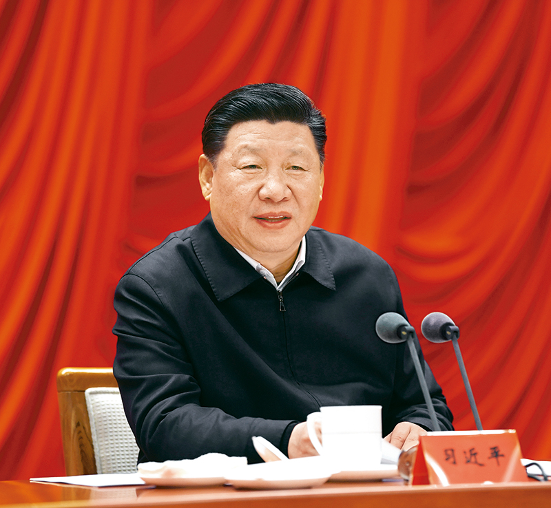　　2019年1月21日，省部级主要领导干部坚持底线思维着力防范化解重大风险专题研讨班在中央党校开班。中共中央总书记、国家主席、中央军委主席习近平在开班式上发表重要讲话。 新华社记者 饶爱民/摄